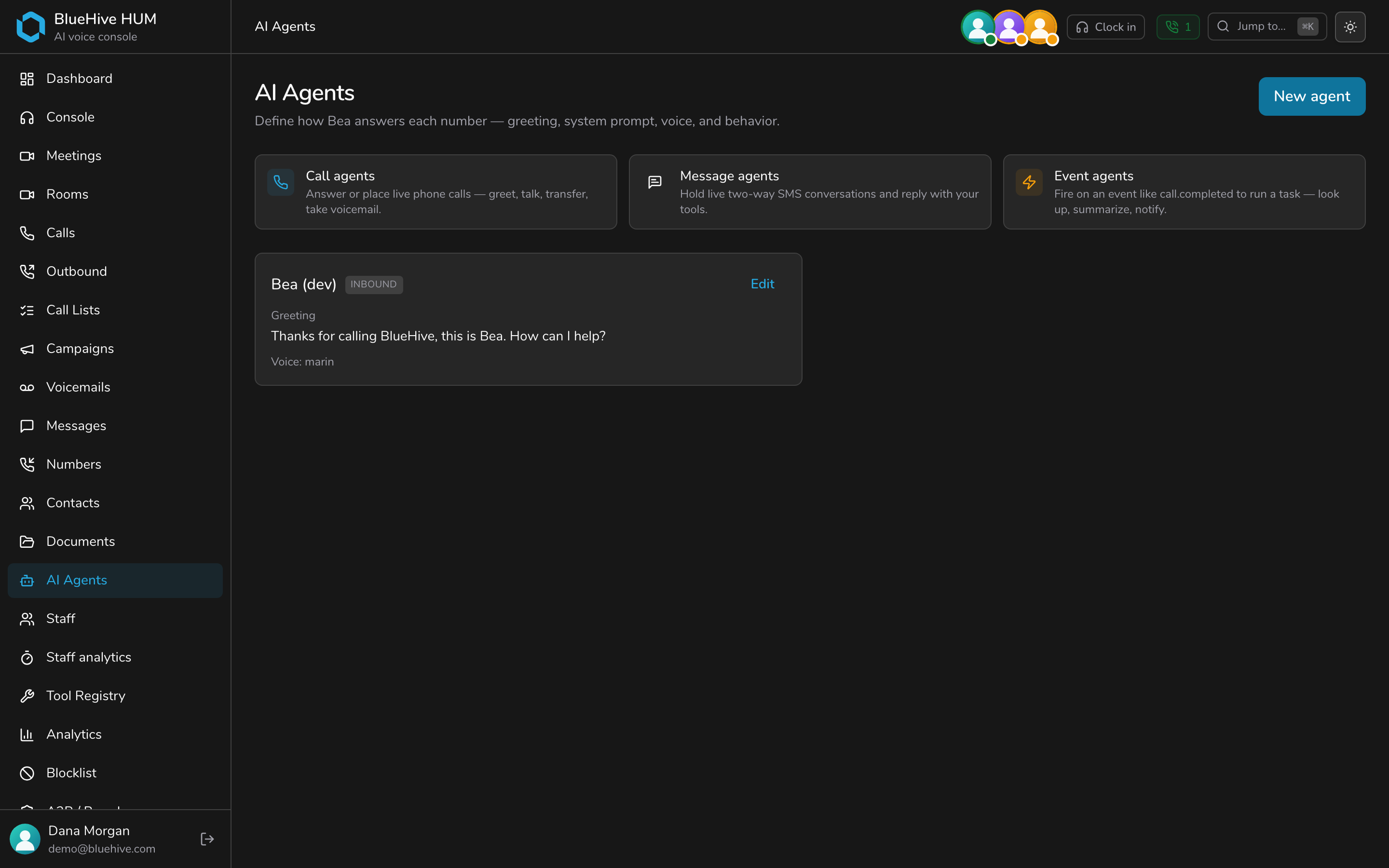 Smarter call flows — dark