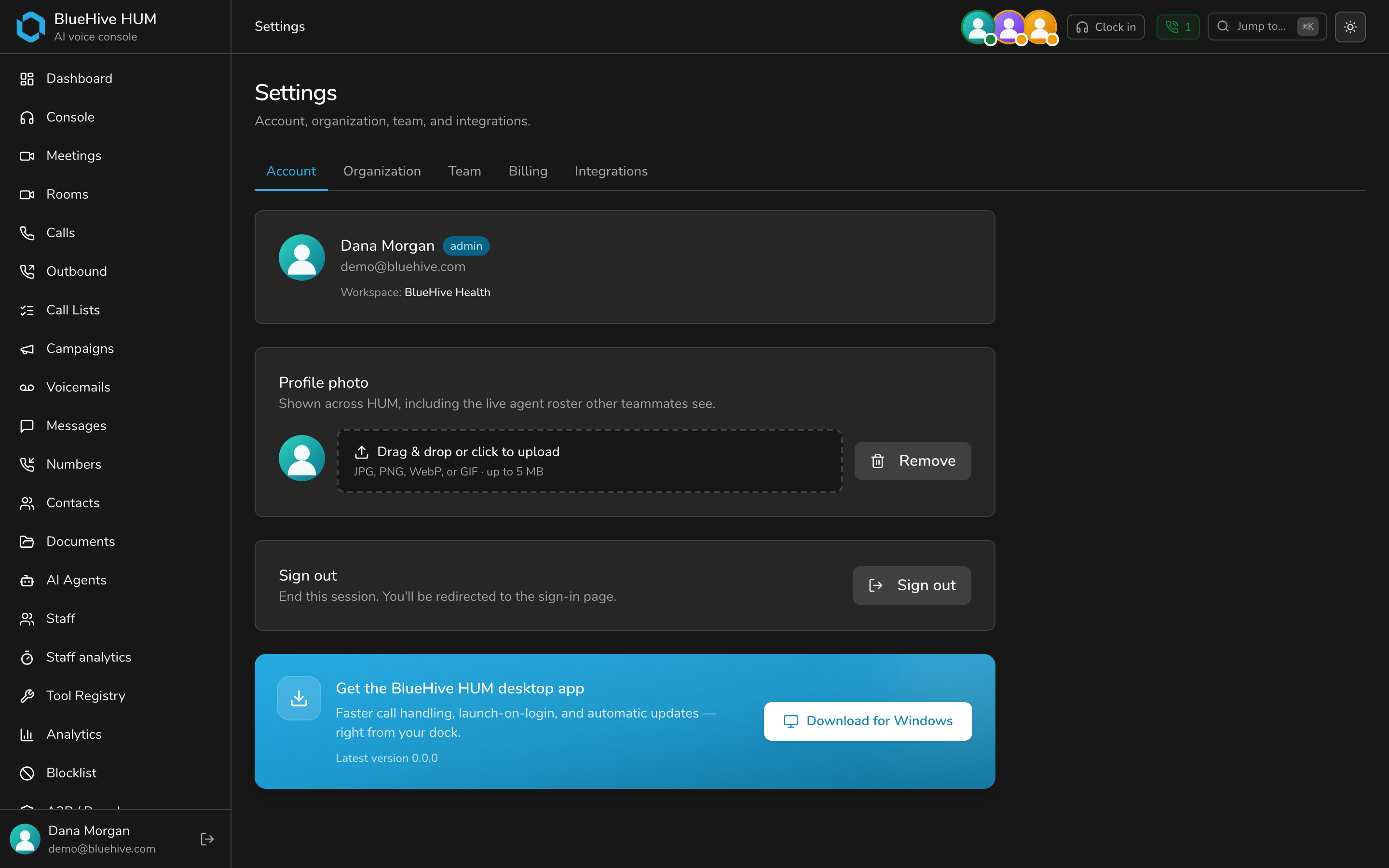 Simple, flexible billing — dark