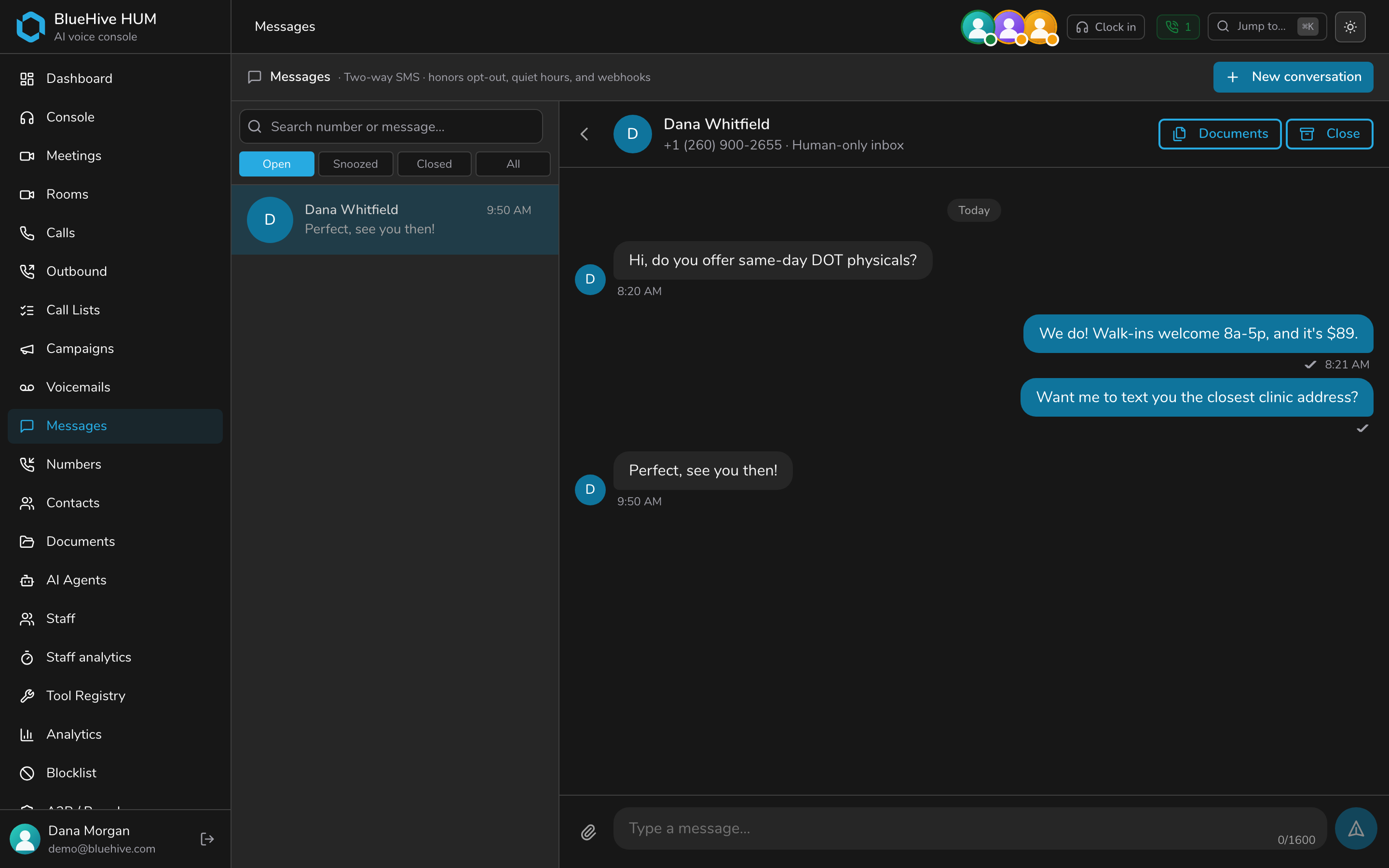 Richer messaging — dark