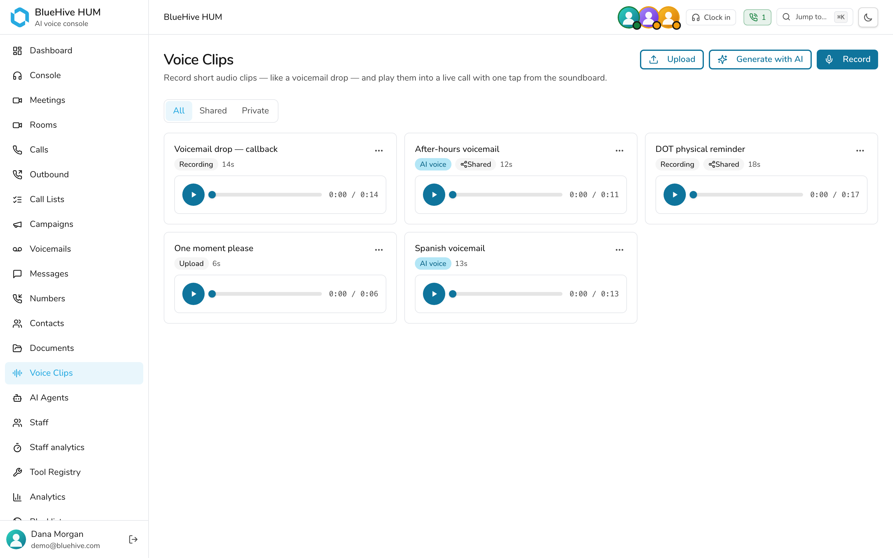 Voice Clips — your personal soundboard — light